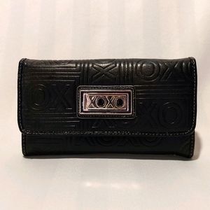 XOXO BLACK MONOGRAM WALLET